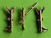 Brass undercarriage Legs for Eurofighter Typhoon (Revell) P38 Brass undercarriage