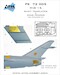 Mikoyan MiG15 rivet template & wing fences PE72005