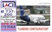 Boeing B737-200 landing flaps, Trust reverser and Spoilers open  (BPK) LAC720010