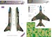 Vought A7 Corsair USAF in Vietnam Camouflage Painting Mask LFM3278