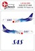 Boeing 737-800 LN-RGI SAS 70 years cs  (Zvezda and Revell kits) LN144-589