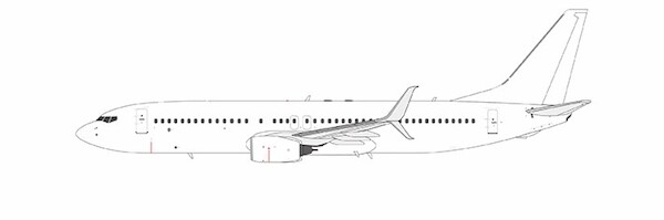Boeing 737-800 Blank Model with scimitar winglets  08010
