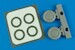 Curtiss P40B Wheels and paint mask (Airfix) 7277
