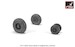 Grumman F14 Tomcat Early  Type wheels with weighted tires (For F14A/B) AR AW72331