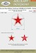 Soviet Red-White outlined Kremlin Stars - Early  1943-1945 ACM49062