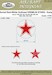 Soviet Red-White outlined Kremlin Stars - Early  1943-1945 ACM73062