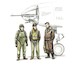WWII US Bomber Pilot with two gunners CMK-F72339