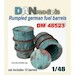 German fuel Barrels,  Rumpled (12x) DM48523