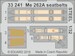 Detailset Messerschmitt Me262A Seatbelts (Revell) e33-241