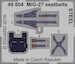 Detailset Mikoyan MiG27 Flogger Seatbelts - STEEL- (Trumpeter) E49-804