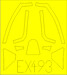 Spitfire MKXIV Bubbletop Masking (Trumpeter) ex493