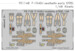 Detailset Lockheed F104DJ Starfighter Seatbelts - early- (Kinetic) FE1148