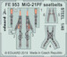 Detailset Mikoyan MiG21PF  Seatbelts (Eduard) FE953