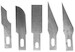 5 assorted Blades For 1,3 Handles 