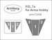 PZL P7a Canopy mask for Arma Hobby kits FLY-ARTM72006