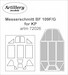 Messerschmitt BF109F/G Masking set (KP) FLY-ARTM72026