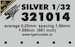 Aircraft Nail set, silver HGW321014