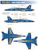 F/A18A/B/C/D Hornet (Blue Angels 1987, 2001 and 2006 season) MILSPEC32-053