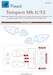 Hawker Tempest MKII / F2 Canopy and wheel mask (KP Models) M72297