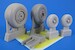 EARLY Non Weighted Wheels for F4C/D/E Phantom (Tamiya) QMT-R32008M