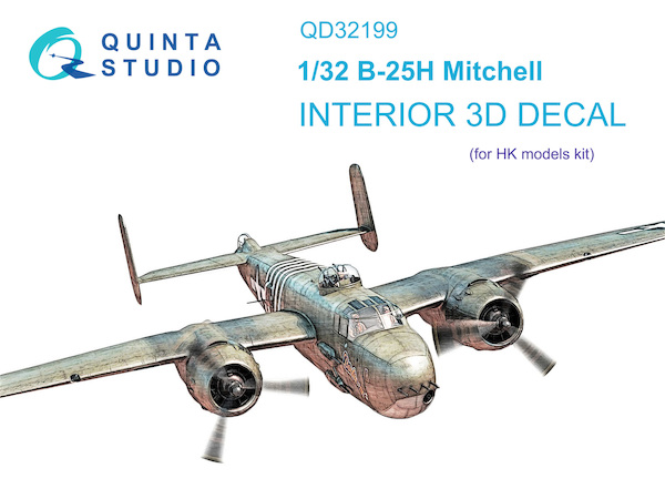 B25H Mitchell Interior 3D Decal  for Hong Kong  QD32199