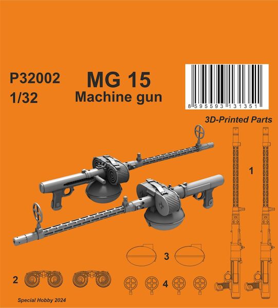 MG 15 Machine gun (2 pcs.)  P32002