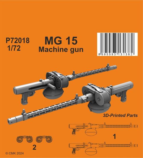 MG 15 Machine gun (2 pcs.)  P72018