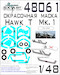 Painting mask Canopy and wheels Hawk T1 (Italeri) SXA48061