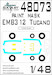 Painting mask Canopy and wheels Embraer EMB312 Tucano (Hobby Boss) SXA48073
