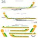 Boeing 720 (Aeroamerica - Green and Orange) 144-568