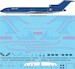 Boeing 727-200 (Braniff Corvette Blue) BN14409