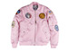 Lady's MA-1 Flight Jacket (7-Patch/Pink) 