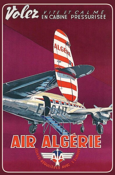 Air Algerie Sud-Ouest SO.30P "Bretagne" F-OAIP Vintage metal poster metal sign  AV0039