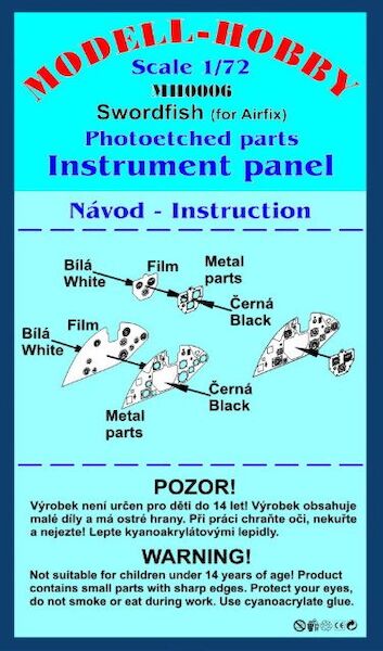 Swordfish MKI (Airfix) instrument panel (Airfix)  K72906