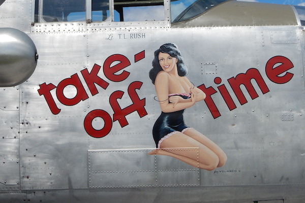 Take Off Time - pin up metal poster metal sign  V4-TAKE OFF TIME