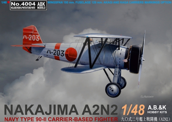 Nakajima A2N3 Navy Type 90-II Carrier based fighter  with additional parts  ABK4804A