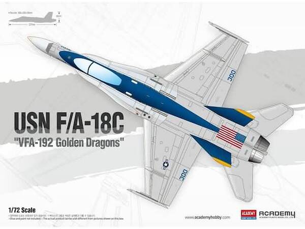 USN F/A18C Hornet "VFA192 Golden Dragons 2007-2010"  12564