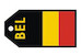 Belgium flag baggage tag TAG303