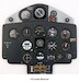 Grumman F8F Bearcat Instrument Panel RM 3030-4