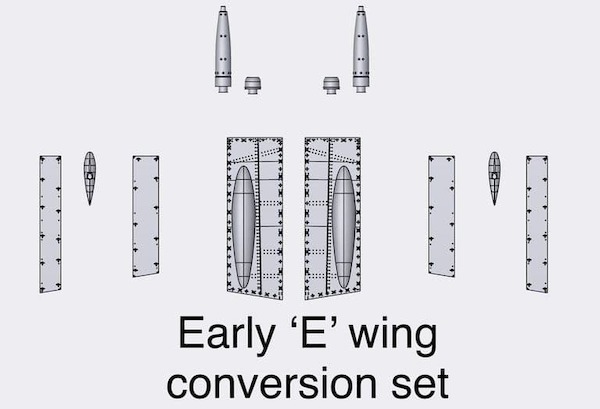Spitfire MKIX  Early "E" wing conversion (Airfix)  ACM-24017