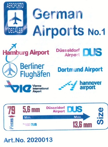 German Airports Logos No. 01  Ad2020013
