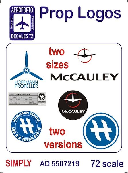 Prop Logos Two Sizes, two versions (McCauley, Hoffman Service)  Ad5507219