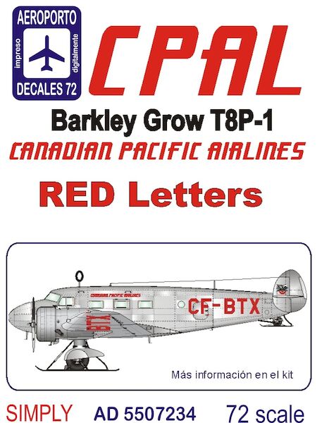 Barkley Grow T8P-1 (Canadian Pacific Airlines - red)  AD5507234