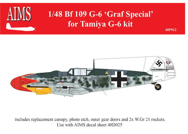 Messerschmitt BF109G-6 "Graf Special" (Tamiya)  48P012