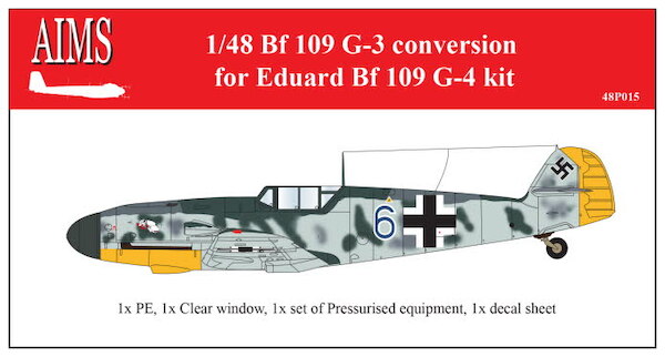 Messerschmitt BF109G-3  Conversion (Eduard G-4)  48P015