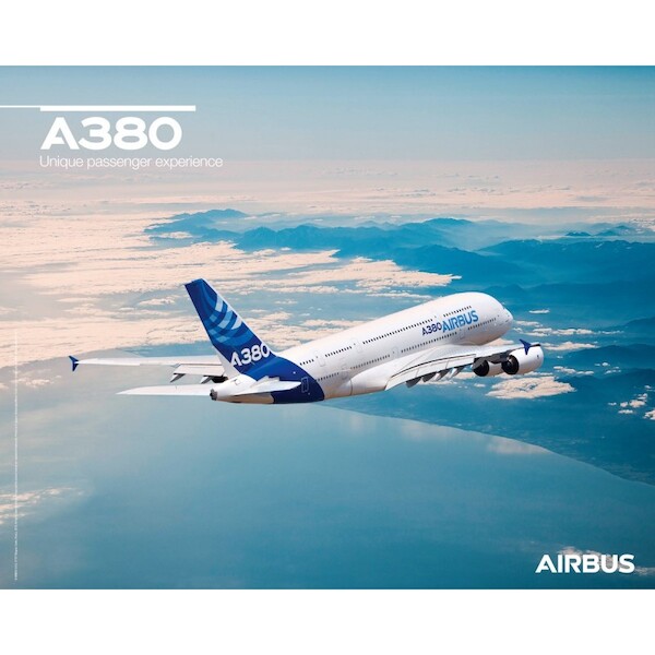 Airbus A380 poster flight view  A380 FLIGHT