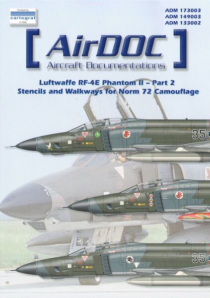Luftwaffe RF4E Phantom Part 2; stencils and walkways for Norm 72 camouflage  ADM173003