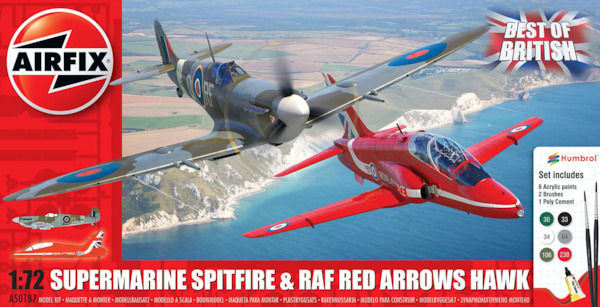 Best of British: Spitfire MKVc and Red Arrows Hawk T1  a50187