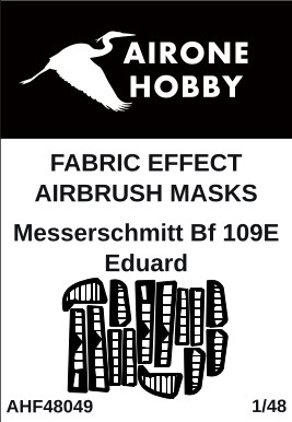 Fabric Effect Airbrush Masks Messerschmitt BF109E (Eduard)  AHF48049