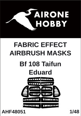 Fabric Effect Airbrush Masks Messerschmitt BF108 Taifun  (Eduard)  AHF48051